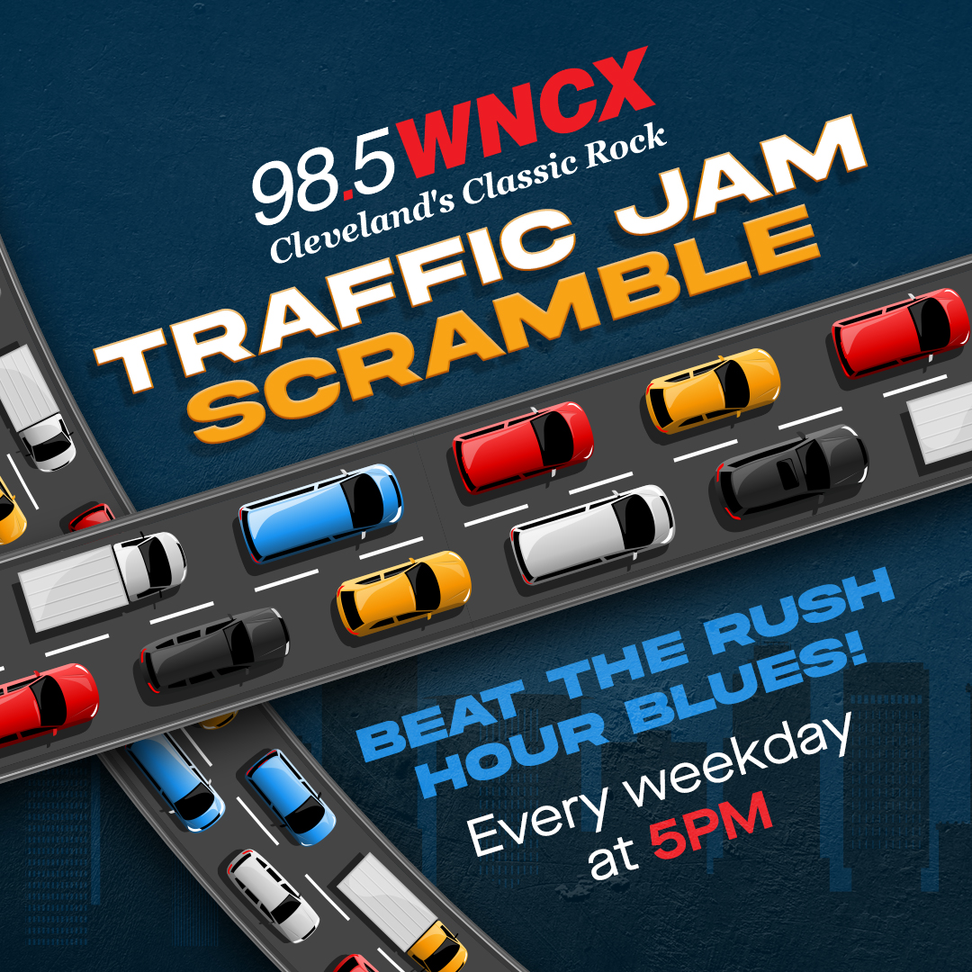 Your drive home gets a little smarter (or at least more fun) with Paula’s Traffic Jam Scramble! Tune in just before 5pm and see if you can crack today’s trivia question.