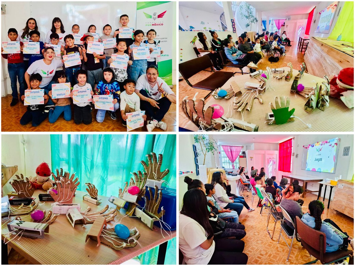 PorMexicoF's tweet image. ¡Así cerramos nuestro #CursoDeVerano #DigiKids en el #AulaCuautitlánPorMéxico!
Las mamás conocieron todo lo que sus hijos aprendieron en #tecnología, #programación e #InteligenciaArtificial, además de verlos divertirse y mostrar con orgullo sus proyectos finales.