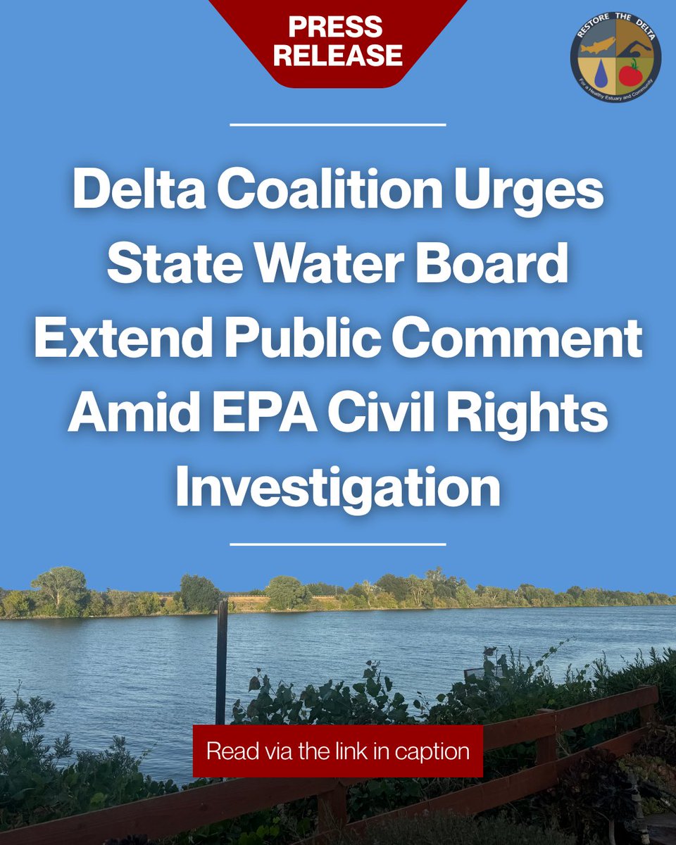 Restore the Delta (@restorethedelta) on Twitter photo The Delta Tribal Environmental Coalition, Shingle Springs Band of Miwok Indians, Winnemem Wintu Tribe (<a href="/winnememwintu/">Winnemem Wintu Tribe</a>), Little Manila Rising (<a href="/littlemanila/">Little Manila Rising</a>), and Restore the Delta have urged the State Water Board to extend the Bay-Delta Plan draft update comment period by 90 The Delta Tribal Environmental Coalition, Shingle Springs Band of Miwok Indians, Winnemem Wintu Tribe (<a href="/winnememwintu/">Winnemem Wintu Tribe</a>), Little Manila Rising (<a href="/littlemanila/">Little Manila Rising</a>), and Restore the Delta have urged the State Water Board to extend the Bay-Delta Plan draft update comment period by 90