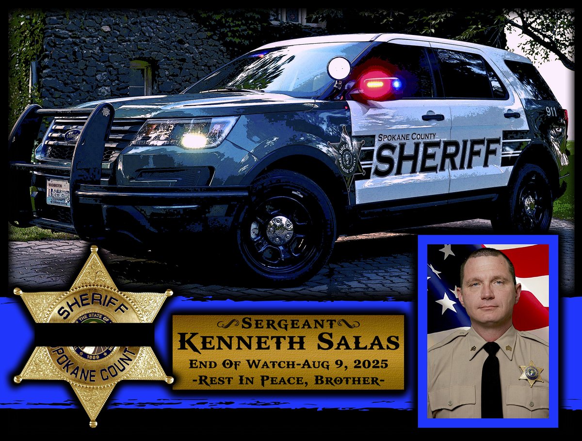 SpokaneSheriff's tweet photo. Accepting Donations for the Sergeant Ken Salas Memorial Fund

https://t.co/weU82aKnJu

#SCSO #SpokaneCounty #SpokaneValley #Spokane #CdA https://t.co/V9TXeJrcdO