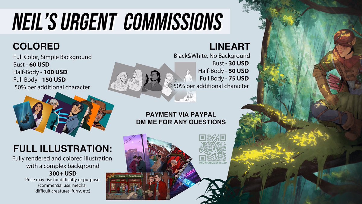 nordenhelm's tweet photo. Hello!! I'm opening urgent commissions to save my partner's life and support him financially. He is a disabled trans man who was kicked out on the streets. You can read more here: 
https://t.co/ucAXJKK1c9

Will draw anything you like, DM for details! https://t.co/CkQiYaiQKc