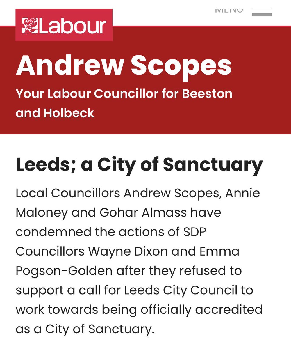 William Clouston SDP (@williamclouston) on Twitter photo <a href="/CharlotteCGill/">Charlotte Gill</a> Agree <a href="/CharlotteCGill/">Charlotte Gill</a>. But we need to stand up to them. When Leeds City Council adopted <a href="/CityofSanctuary/">City of Sanctuary UK 🧡</a> ALL of the parties supported it except one - The Social Democratic Party.
See below Labour in uproar when the <a href="/SDPhq/">Social Democratic Party</a> put the 25,000 people on the housing waiting list first. <a href="/CharlotteCGill/">Charlotte Gill</a> Agree <a href="/CharlotteCGill/">Charlotte Gill</a>. But we need to stand up to them. When Leeds City Council adopted <a href="/CityofSanctuary/">City of Sanctuary UK 🧡</a> ALL of the parties supported it except one - The Social Democratic Party.
See below Labour in uproar when the <a href="/SDPhq/">Social Democratic Party</a> put the 25,000 people on the housing waiting list first.