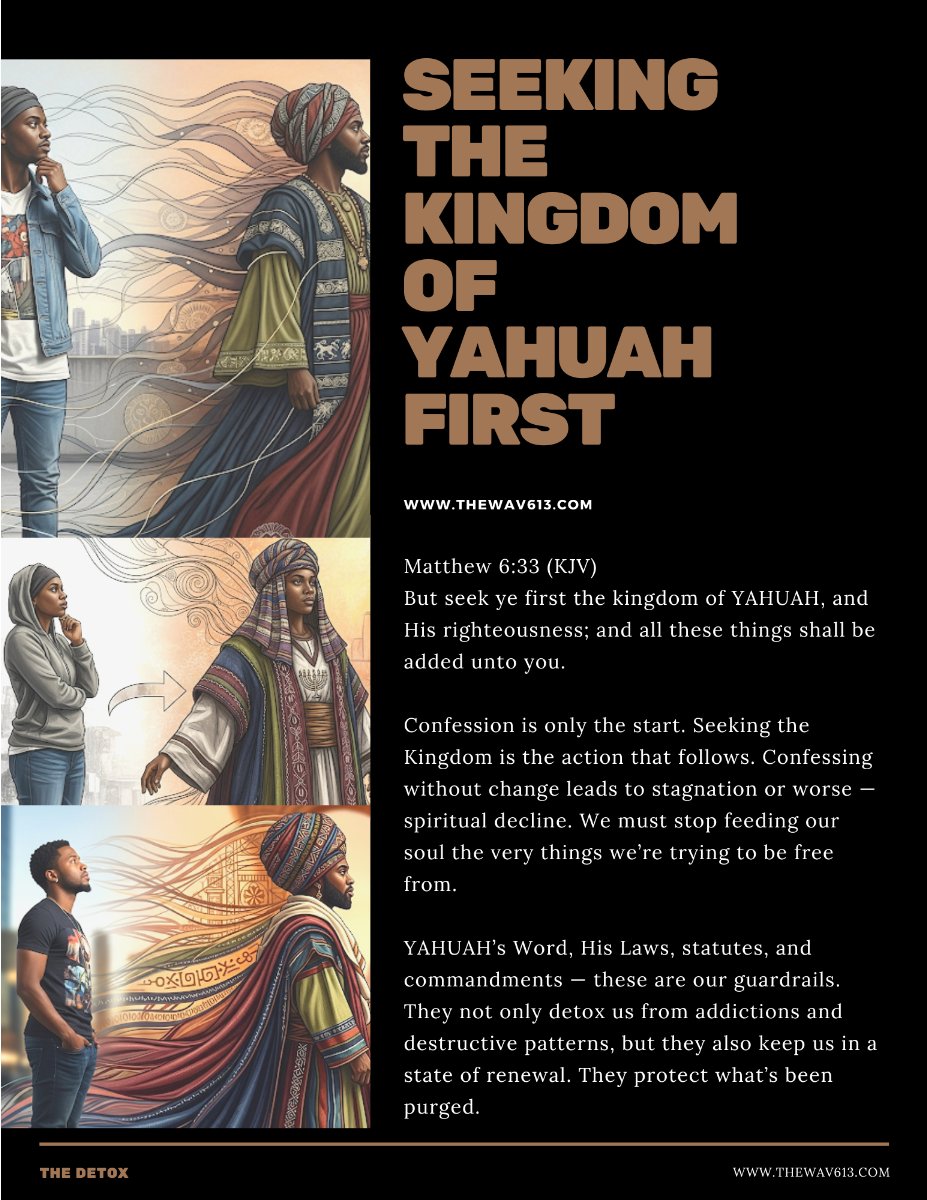 TheWAV613's tweet photo. 🌊 Seeking The Kingdom Of YAHUAH First | The Detox Magazine - https://t.co/RuddFVk7u9

All Esteem To YAHUAH In The Name of YAHUSHA

#YAHUAH #YAHUSHA #TheWav613 https://t.co/D11Z8K9IBb