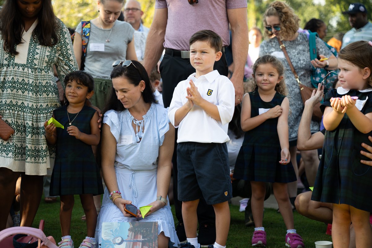 Early childhood students and families celebrated the start of the school year with a special Let Go Ceremony. After play time, an opening prayer and special messages from administrators and teachers, students released a butterfly to celebrate the learning journey ahead.