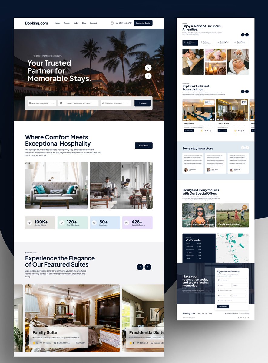 chris_visuals55's tweet image. Hotel 🏨 Booking Website ✨