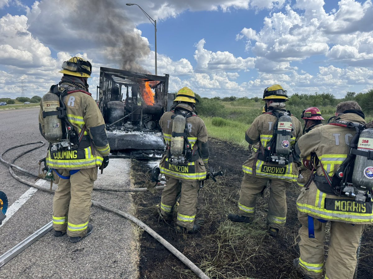 Sh 130 and fm 812 auto fire - expect delays going southbound - one lane open. We are letting the gasoline burn out of this generator rather than put it out and let it drip everywhere going down the road when this gets hauled off. We are sorry this is taken so long to open the