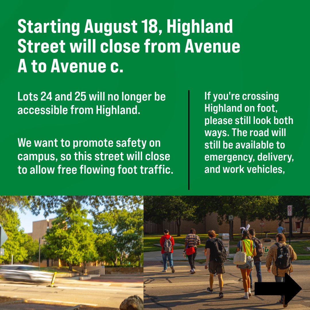 UNT Transportation tweet media