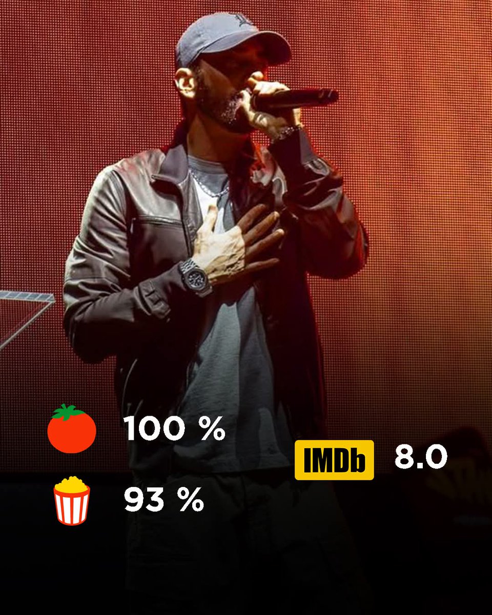 Eminem's STANS documentary is now one of the highest rated movies of 2025 on Rotten Tomatoes and IMDB 🔥

Soon it will be available for streaming on Paramount+