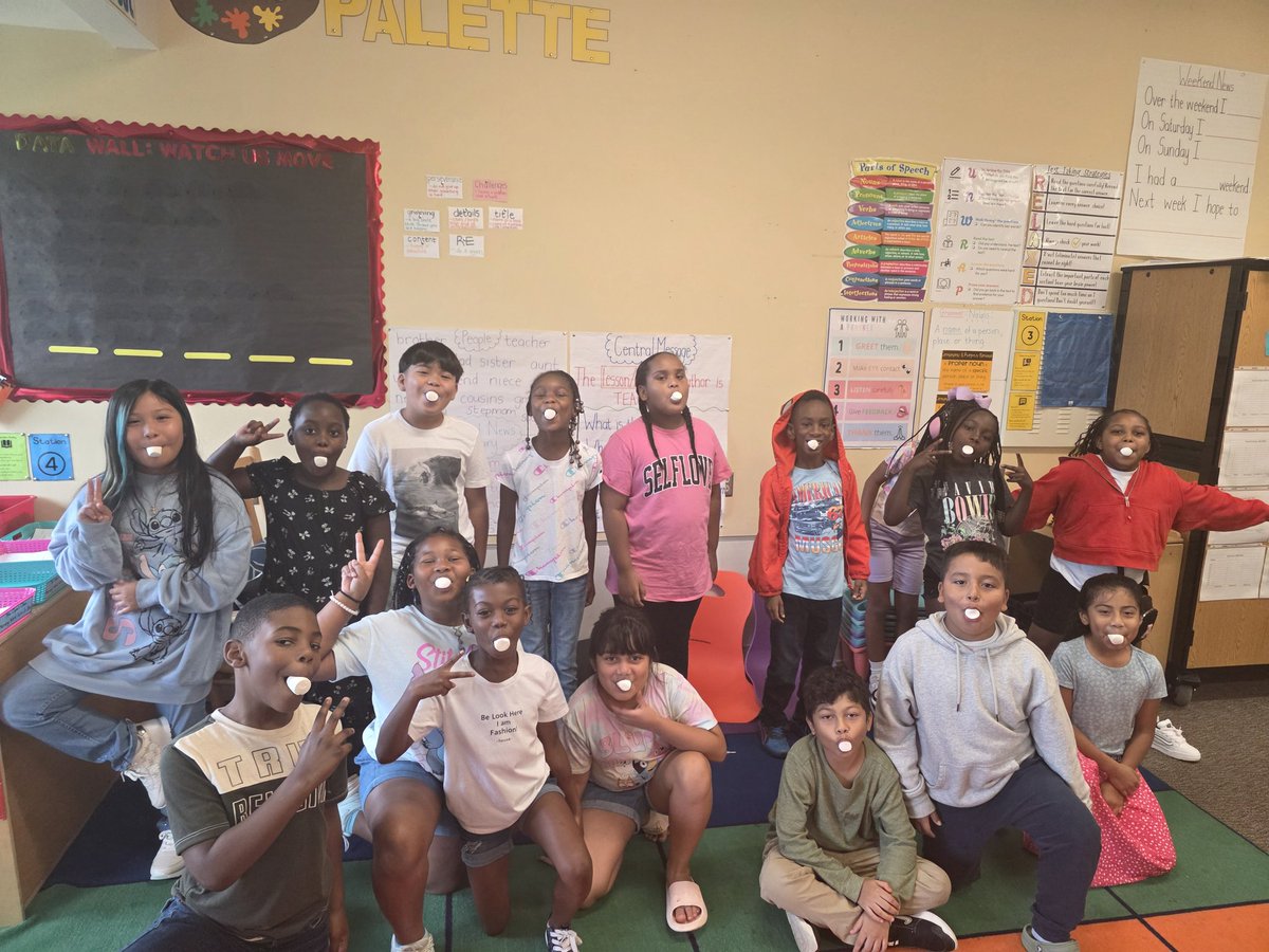 MaryCCope's tweet photo. A week full of sweet lessons! We used marshmallows to learn classroom expectations,  celebrated National Chocolate Chip Cookie Day with a delicious treat that we also used for a grammar activity. We wrapped up the week with a birthday celebration!
@WalnutCreekES
#ThePowerOfOne https://t.co/YP7OWW1nf4