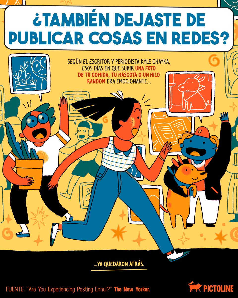 pictoline's tweet photo. 🤳 ¿También pasaste de subir todo a publicar cero? 🤐

#redessociales #burnout #contentcreators #posting #contenido #contentcreation #cultura #sociedad #saludmental #reflexión #pictoline https://t.co/spJ1SmTsQf