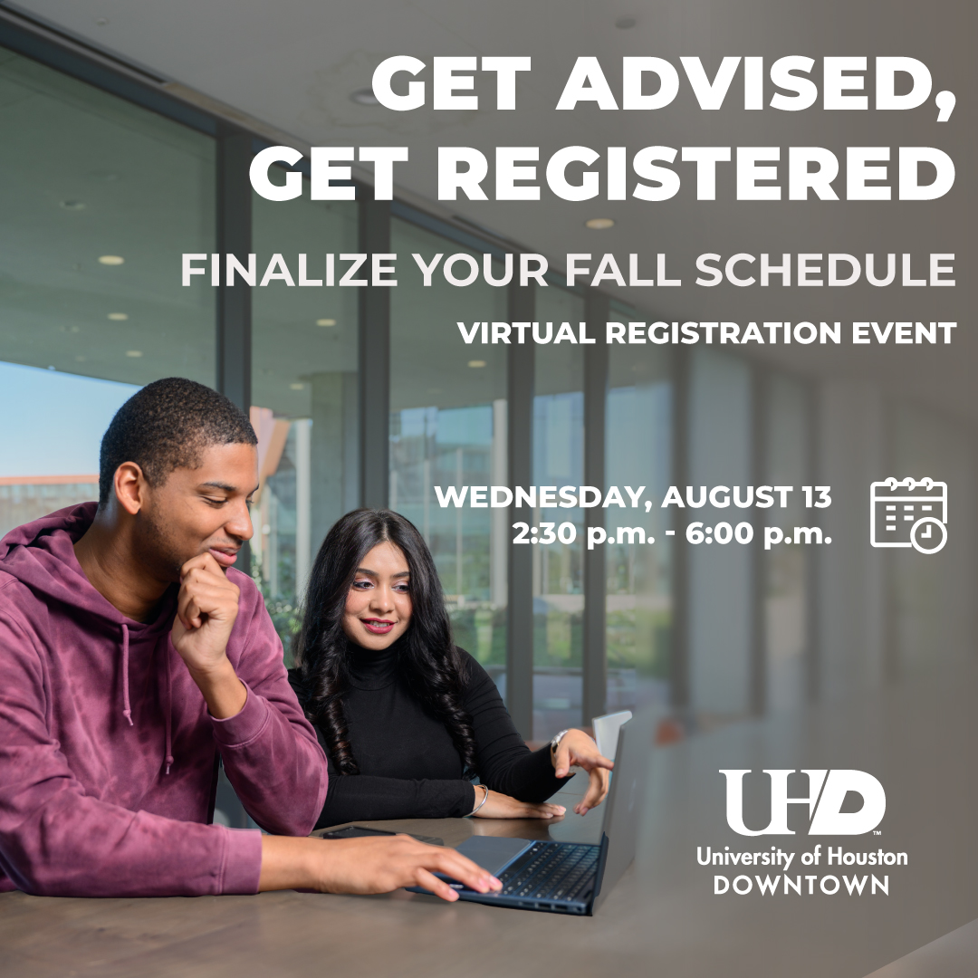 UhdLife's tweet photo. Join us August 13, Wed. from 2:30 pm - 6 pm for our virtual registration event. Students will be able to receive assistance with advising, course registration, and financial aid for the Fall 2025 term.

To join here is the zoom link: https://t.co/5JGtb7IAUH https://t.co/EaEOgTUiZP