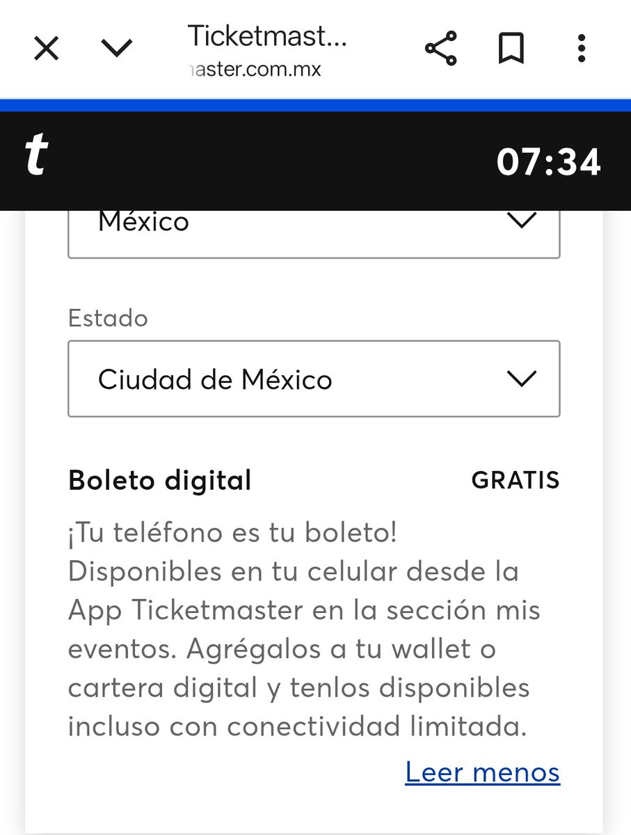 galvan_58's tweet photo. @Ticketmaster_Me @Profeco ¿me pueden explicar a qué se refiere con el cargo por envío?
La opción de elegir boleto digital dice gratis y después hacen el cargo por envío. https://t.co/TWiqSFxv1Q