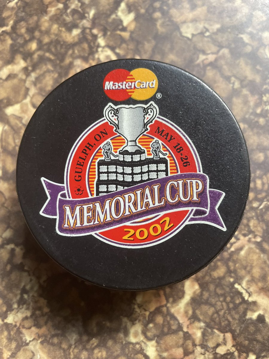Friday is the deadline for <a href="/OHLHockey/">Ontario Hockey League</a> teams to place their bid to host the Memorial Cup in 2027. The Storm were hosts in 2002, glad I saved this little souvenir!