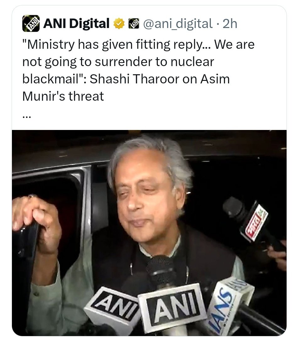 ATyagi23774's tweet image. A voice of wisdom,@ShashiTharoor stands tall,Defying threats with courage, answering the call.Eloquent and bold, a diplomat’s grace,
India’s pride shines in every word he lays.#ShashiTharoor #IndiaProud #CourageUnleashed @jameelsjam #DiplomaticStrength #StandForPeace