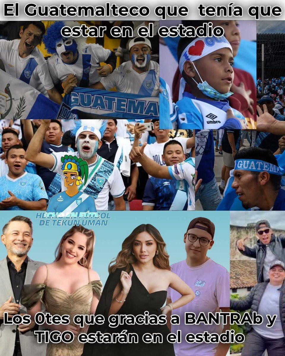 Esos cerotes que nunca van a ningún estadio estadio en una jornada normal de liga nacional. Los "Influencers" 🖕
Via:Fútbol de Tekun Uman