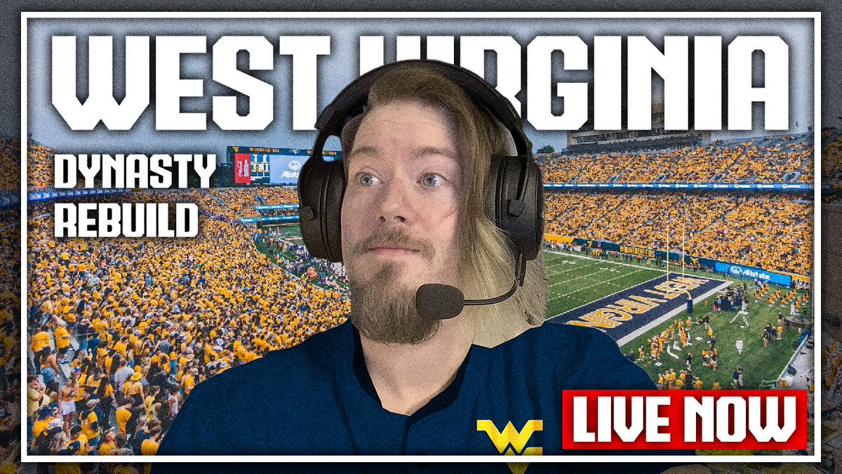 LIVE NOW!!!!!! - Rebuilding The West Virginia Mountaineers In CF26

Come Hang At:
twitch.tv/tm1nus
kick.com/tm1nus
youtube.com/@TM1NUS433/str…