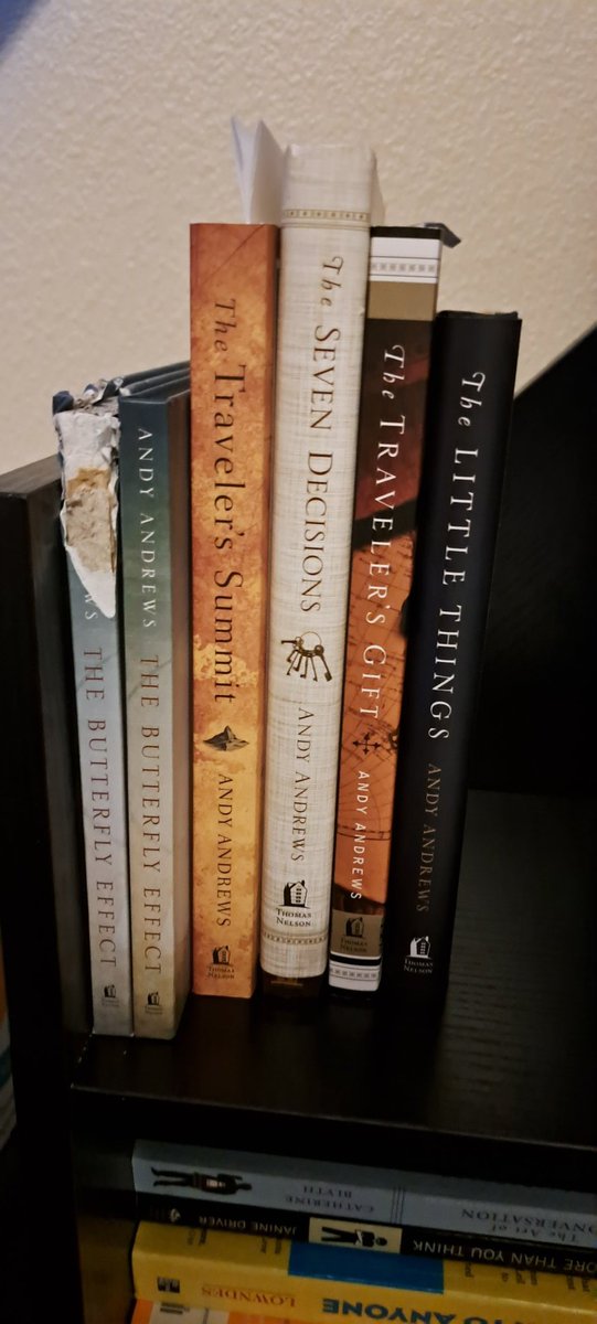 Mallory Mallay (@shiftpowernow) on Twitter photo <a href="/AndyAndrews/">Andy Andrews</a> I cried when I found my copy of The Butterfly Effect had been eaten by my dog. I bought another copy. You have more space than this on my bookshelves. My favorite author. My favorite book design. The only book that was eaten. I take it as a sign. Thank you, Andy Andrews. <a href="/AndyAndrews/">Andy Andrews</a> I cried when I found my copy of The Butterfly Effect had been eaten by my dog. I bought another copy. You have more space than this on my bookshelves. My favorite author. My favorite book design. The only book that was eaten. I take it as a sign. Thank you, Andy Andrews.