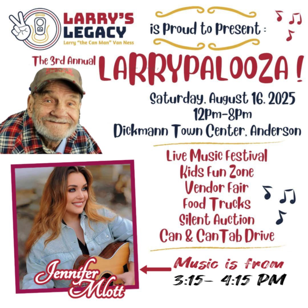 Hey Friends! We’ve got another Jam-Packed week of gigs! Check it out! See you soon! ☺️

Thursday- Indiana State Fairgrounds &amp; Event Center Wine Garden - 7PM and 8PM Show 

Friday- AJ’s Wine &amp; Dine - Fortville 6-9PM 

Saturday- LarryPalooza - Anderson- 3:15 PM