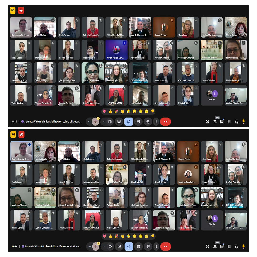 derechouna1889's tweet photo. Hoy se realizó la Jornada Virtual de Sensibilización sobre el Mecanismo de Comunicación Institucional, con Jazmín Ibarrola Zárate y Luis Giménez Sandoval.

Fortalecemos transparencia, participación y cultura institucional en la #FDCSUNA🤝

#DerechoUNA #SomosDeLaUNA https://t.co/WsasizDF04