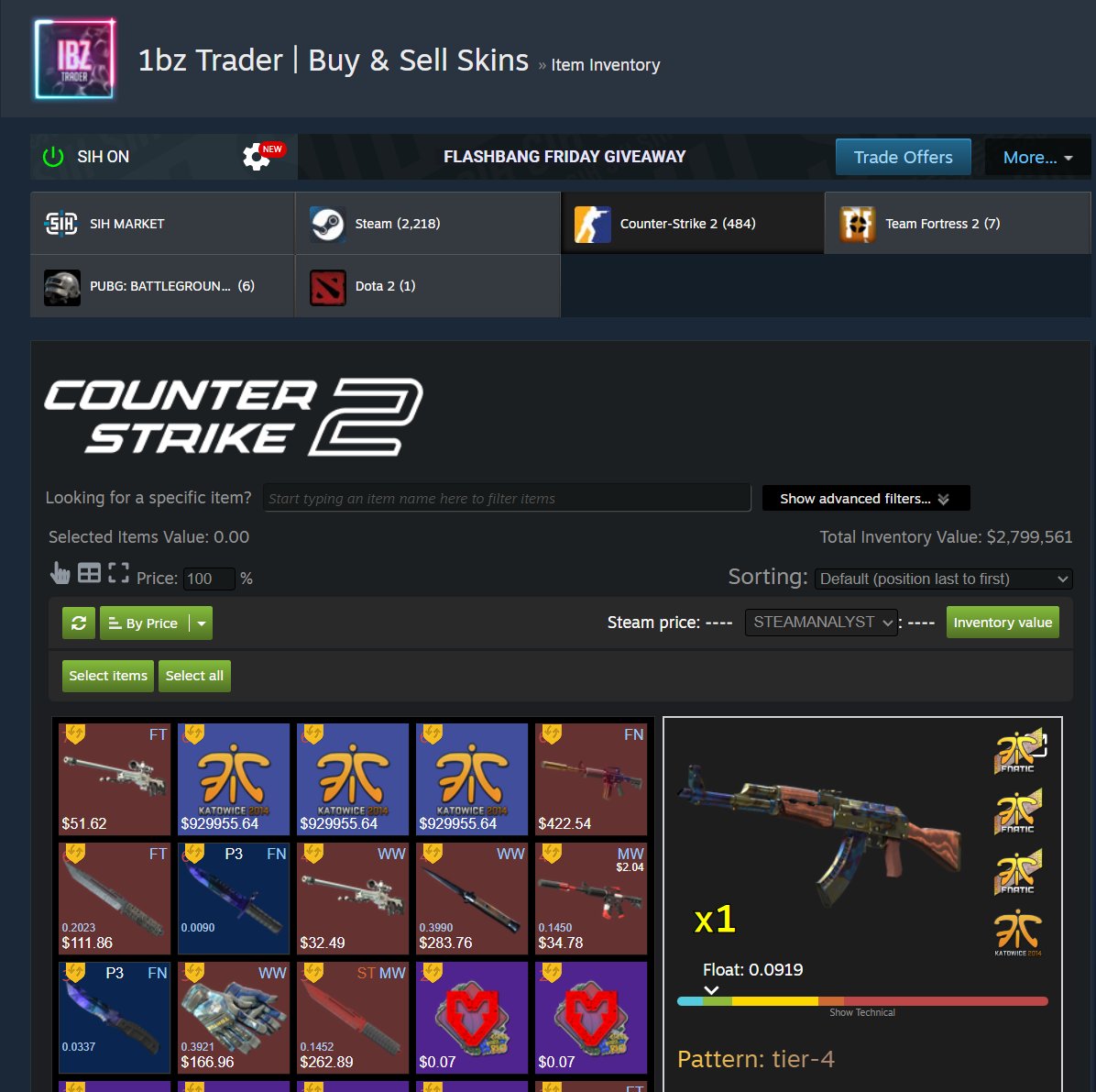 1bzTrader - BUYING SKINS tweet media