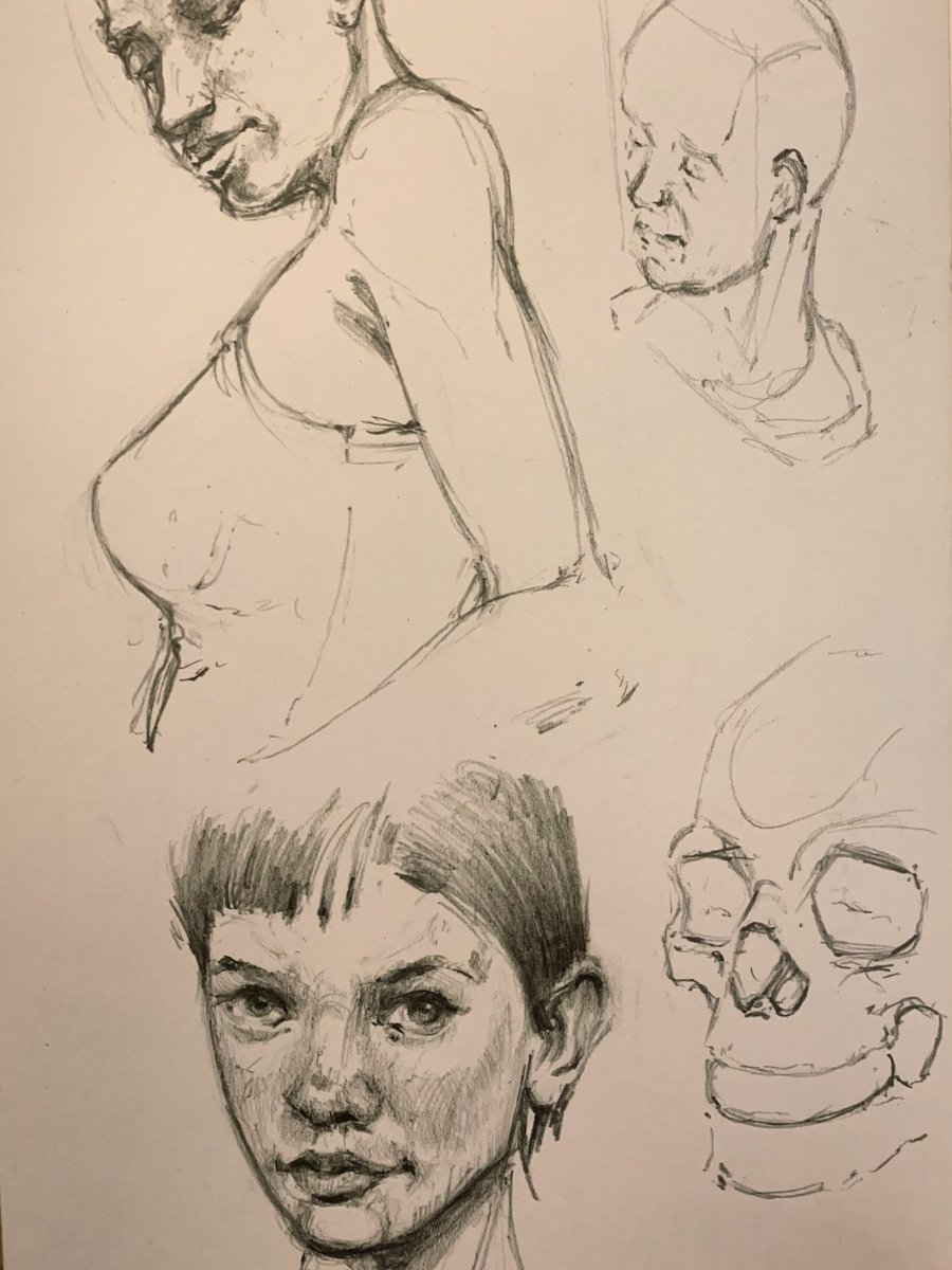 Sean_Thomas95's tweet photo. More sketching 👀 Some newer stuff to share soon too, probably a bit nsfw but it’s fine 😂 #art #sketch #sketching #artwork #drawing #draw #traditionalart #sketchbook #faces https://t.co/RamCamsB48