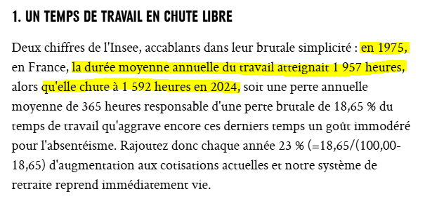 AllianceDroite's tweet photo. Ce que ce retraité ne vous dira pas :

Le temps de travail a baissé oui, suite à des mesures mises en place par la gauche au pouvoir

5e semaine de congés et 39h par semaine en 1982 (Mitterrand président)
35h par semaine début des années 2000 (Loi Aubry)

Qui les a mis là ? https://t.co/5SaReRDQD7