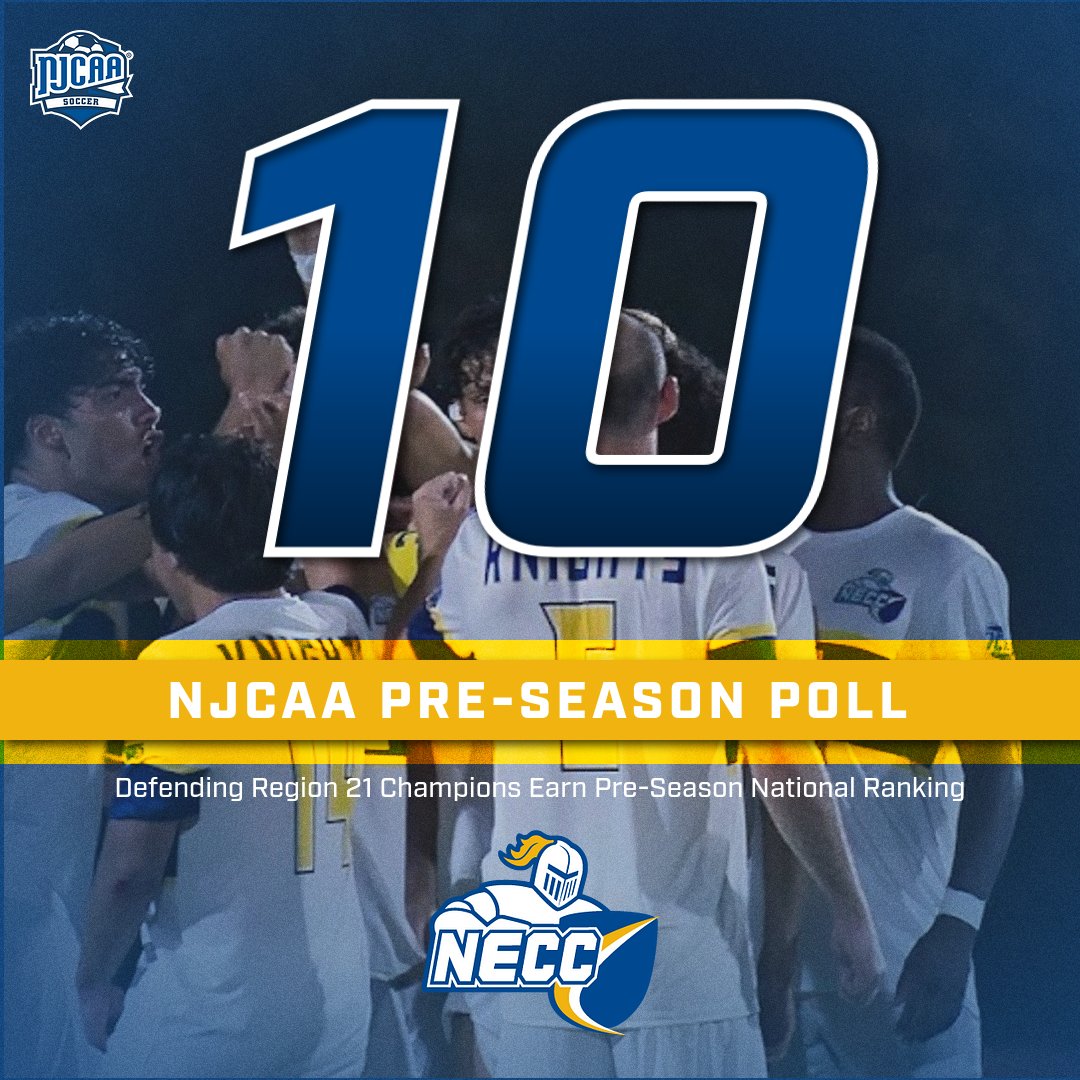 ⚽🚨Pre-Season Rankings:
Men's Soccer earns #10 pre-season national ranking.

Opens the season August 29th at Westchester...