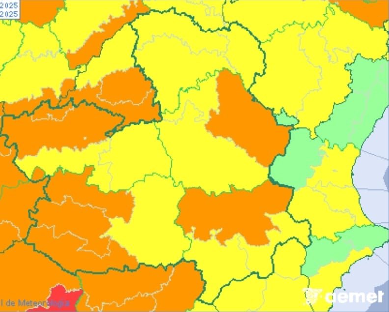 🚨 Aviso de AEMET – Nivel Amarillo 🚨
⚠️ 🔶 TORMENTAS CON FUERTE VIENTO Y TEMPERATURAS MÁXIMAS 🔶 ⚠️

AEMET informa para mañana Martes día 12 de Agosto, de 🌩️💨 tormentas con fuertes rachas de viento y temperaturas máximas 🌡️🥵.

👉 En caso de emergencia, 📞 llamar al 112.