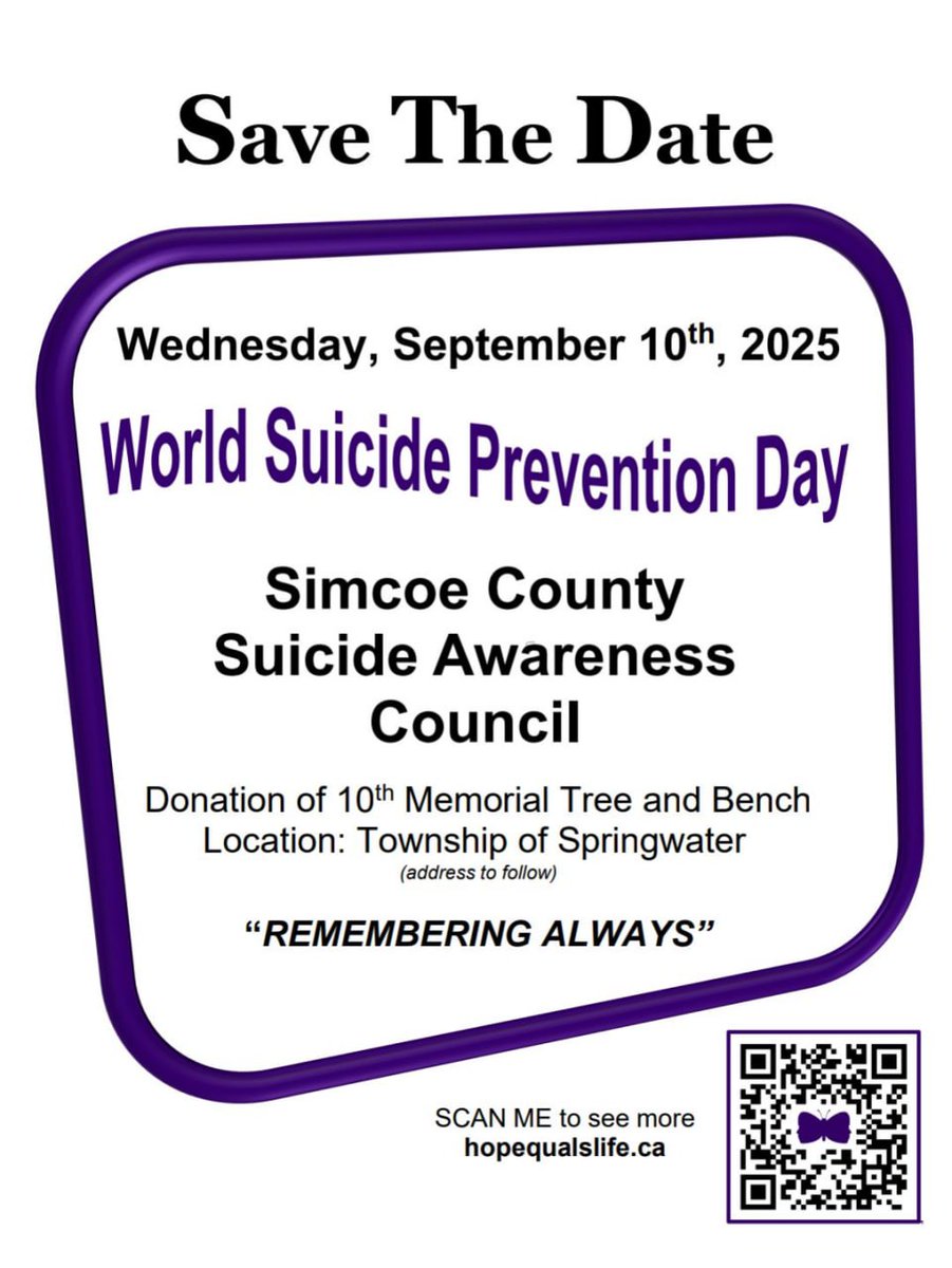 Simcoe County Suicide Awareness Council tweet media