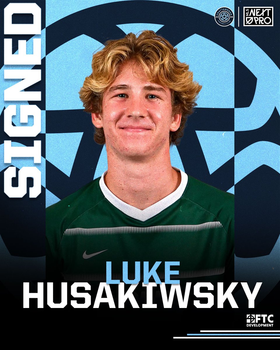 Welcome to Chattanooga, Luke Husakiwsky! ✍️🔵

The former <a href="/CharlotteMSoc/">Charlotte Men's Soccer</a> and <a href="/MenaceSoccer94/">Des Moines Menace</a> captain adds skill and experience to our midfield as he signs his first professional contract with Chattanooga FC. 

📰: hubs.li/Q03CgHhW0