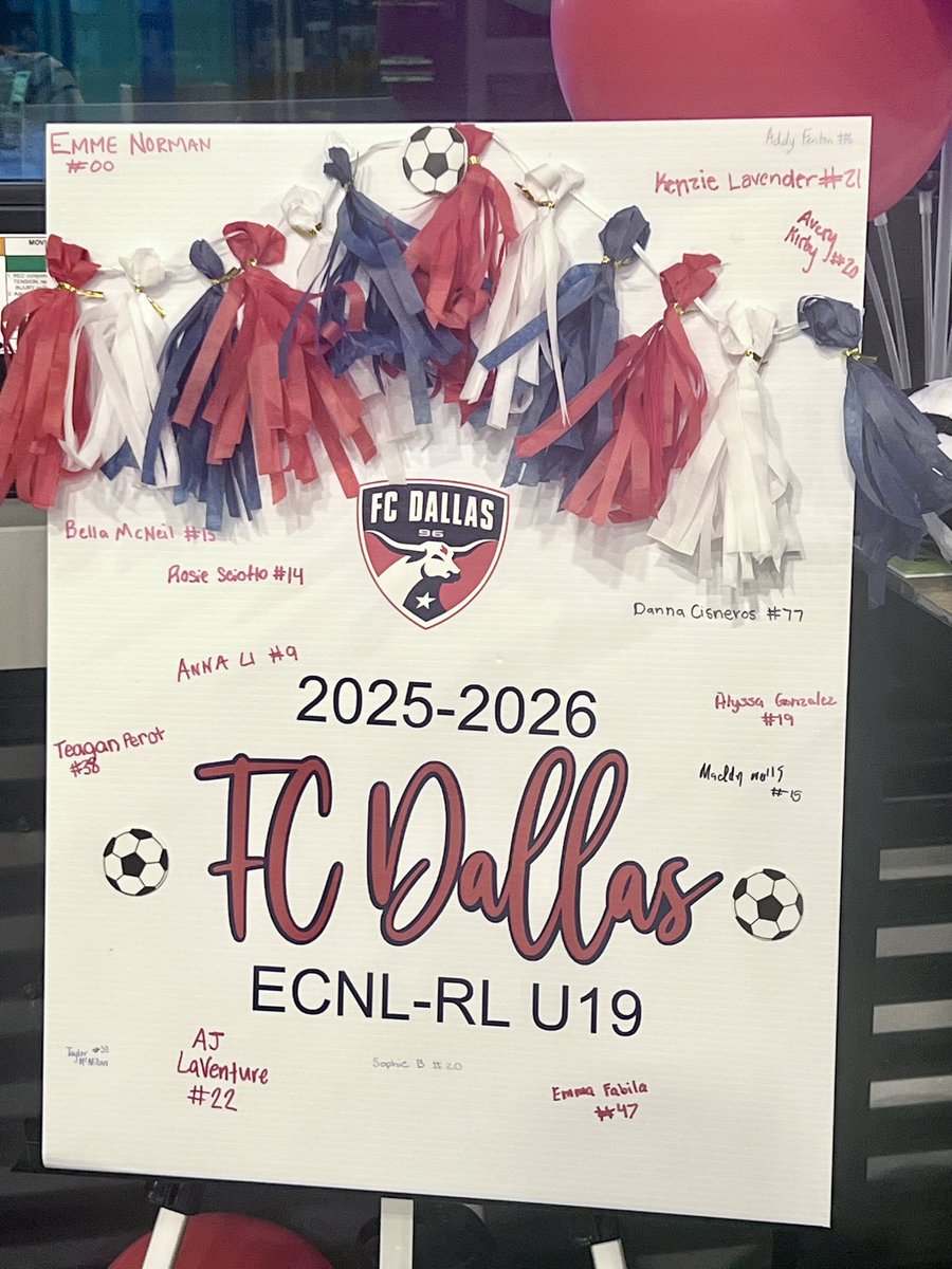 Excited to start my last club soccer season with my <a href="/FCDGirlsECNL/">FC Dallas Girls ECNL</a> team and <a href="/FondrenJames/">James Fondren</a> and <a href="/matt_martucci/">Matt Martucci</a> 
#lastyearbestyear