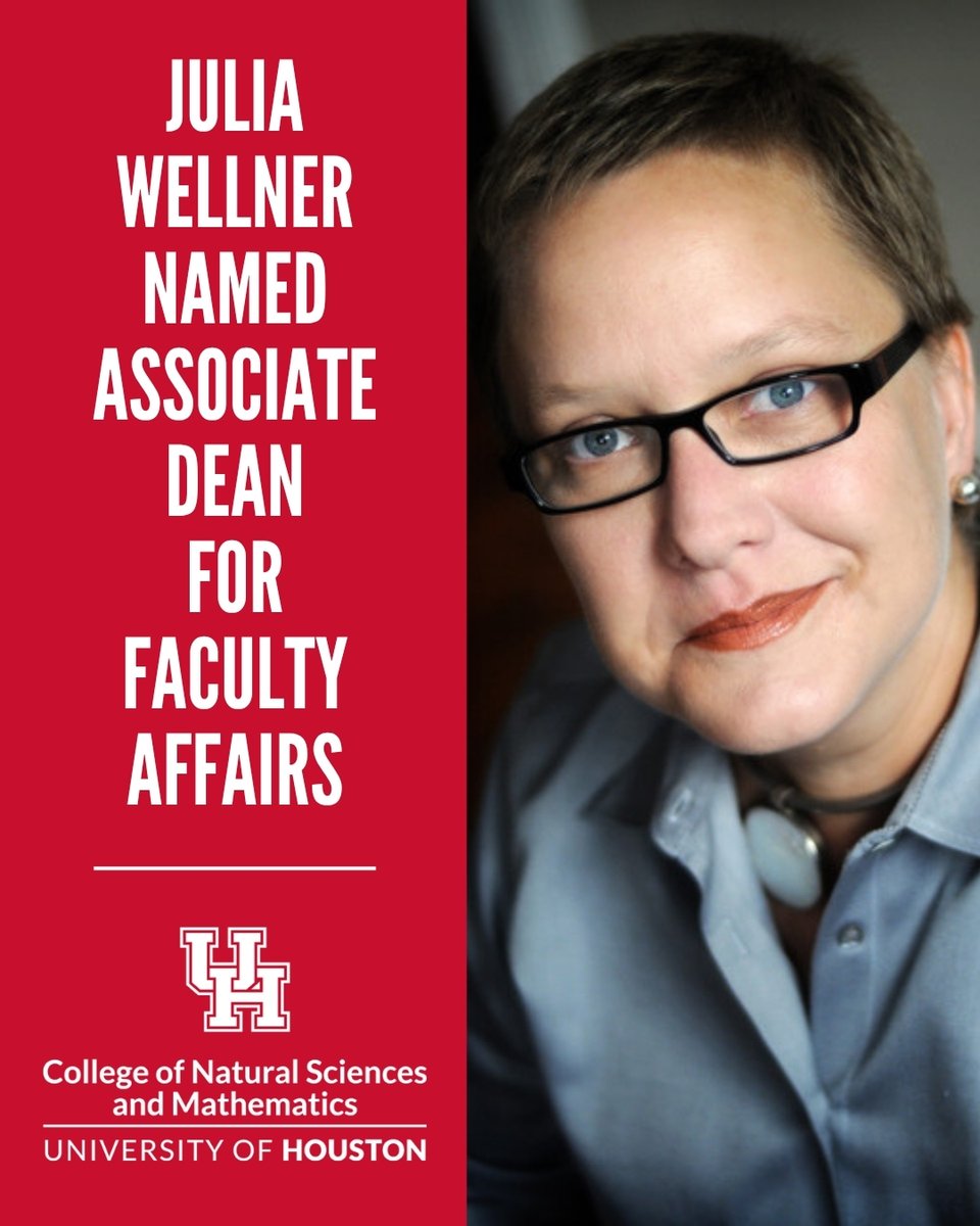 We’re proud to announce Julia Wellner has been named Associate Dean for Faculty Affairs in @UHNSM! 👏❄️ An Antarctic researcher and EAS professor, she’ll lead faculty development and support across the college. 
 
 🔗bit.ly/410limw 
 
#GoCoogs #FacultyLeadership #UHNSM