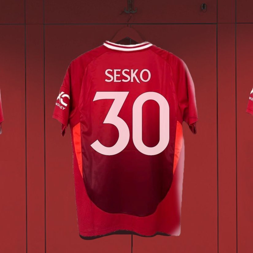 🔴3️⃣0️⃣ Benjamin Šeško will wear shirt number 30 at Manchester United.