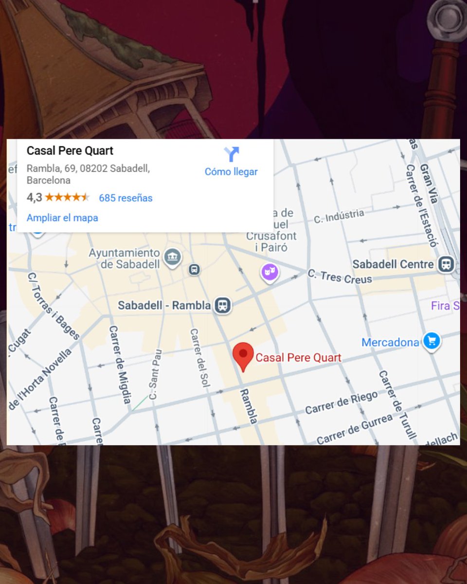 Gracias al Ajuntament de Sabadell, la #Hispacon2025 se celebrará en el Casal Pere Quart, un sitio idóneo para el evento. Es un lugar especial y perfecto para albergar las ponencias, la feria editorial, distintas actividades y donde también tendrá lugar la gala de los #ignotus