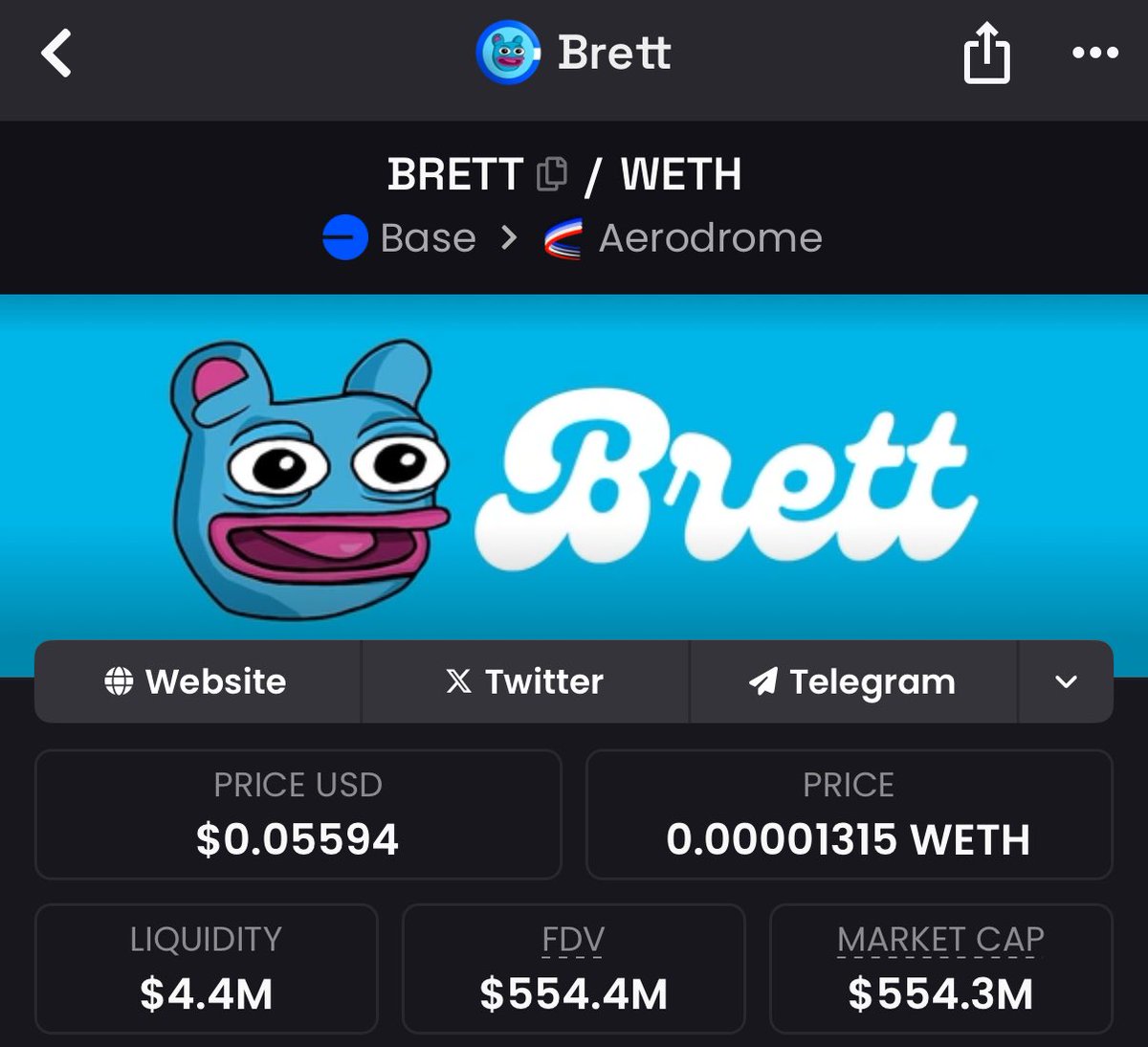 Brett Became How Big It Is Because It Was Constantly Promoted As Base Mascot , Crash Telling You Today ITS NOT Literally Letting You Know The Repricing For Billy The Base Mascot Is Happening 

As A Solidified Lowcap $Billy Has WAY MORE UPSIDE &amp; It’s Not Even Relatively Close.