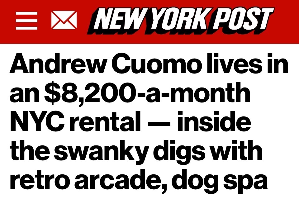 Andrew Cuomo has continuously been a political candidate or in a government job for 32 years — and can somehow afford this. 

But we’re supposed to think Zohran’s 1-bedroom apartment in Queens is the real scandal.
