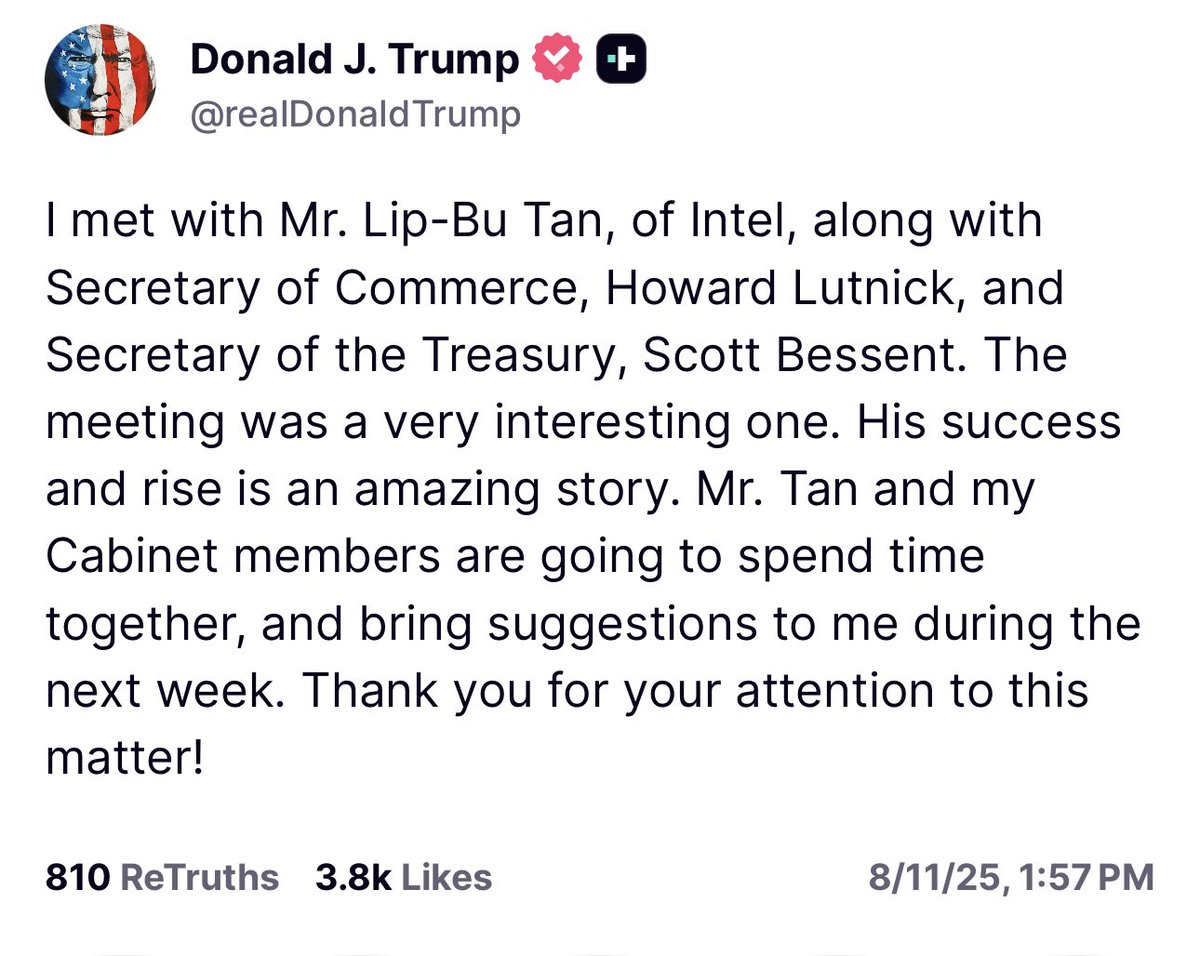 Apparently Mr. Tan now understands the drill: kiss his ass &amp; offer some monetary incentive for Trump.