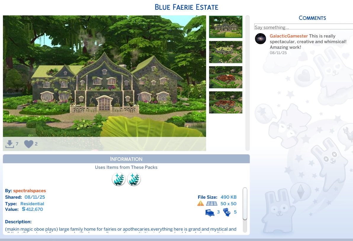 WillieLineveldt's tweet photo. My #maxisfav nominations:
LOT:
•Blue Faerie Estate by #spectralspaces -Brilliant design 
ROOMS:
•Beep Kitch LR T2 Tinyhome by #beepbrock -Beautiful work
•°ºCool Blue Bathroomº° by #Raidersrolb -Beautiful work 
HOUSEHOLD:
•Creaturas Ocultas by #AimeeAnais96 -Creative
Thanks. https://t.co/10B4JYkZ9R