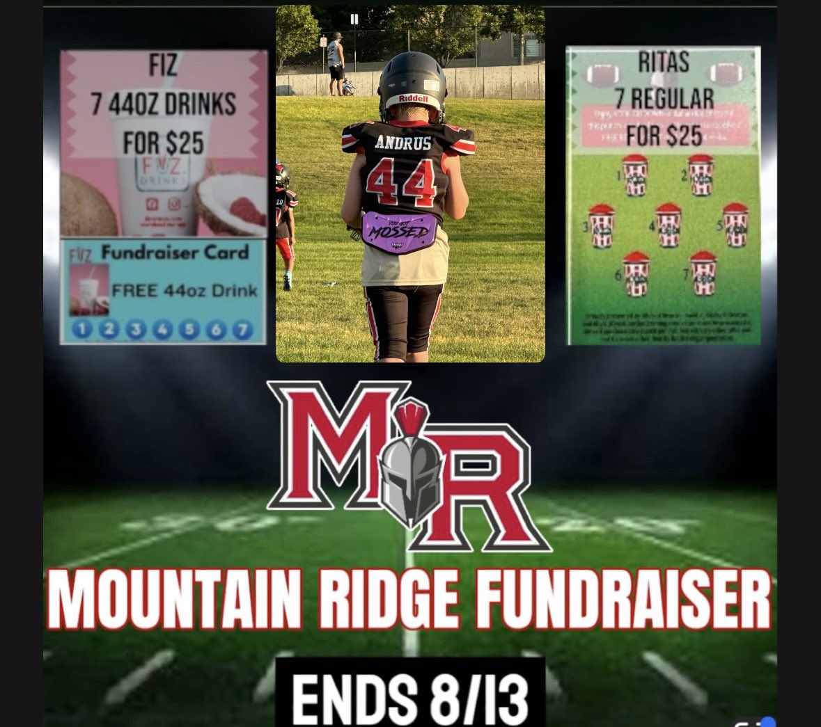 InkedCougar's tweet photo. Lil man is selling #Fiz and #Ritas cards for football this year. Let @laceandrus or I know if ya want 1 or 💯 😂
(Fiz only valid at Herriman location)
(Rita’s cards can be used at any location) https://t.co/9frl0o1mQq
