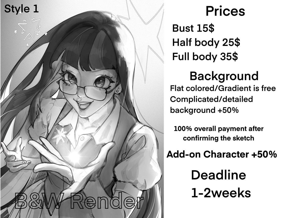 sholdeim's tweet photo. My comms are open for people who are interested! Feel free to dm me here or on artistree^^ https://t.co/Tm0WFSbBCO
#commissionsopen https://t.co/OdEekx0B8E