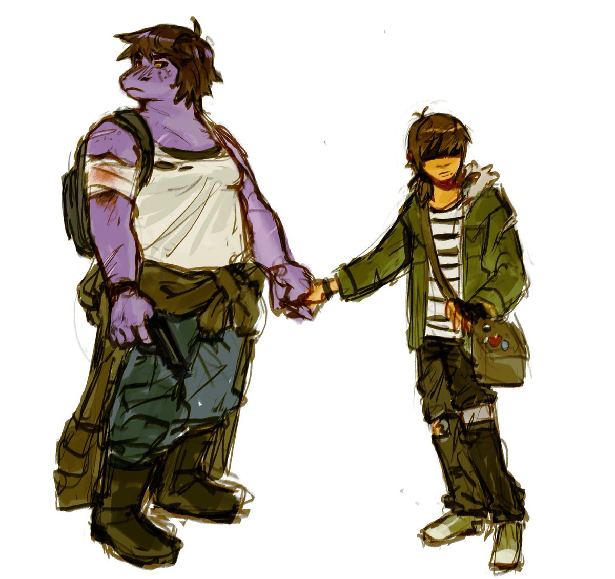 Apocalypse au or smthg, ik there was one on tumblr a bit ago but all I remember from it is that Susie had short hair which I rlly liked🤭 #DELTARUNE
