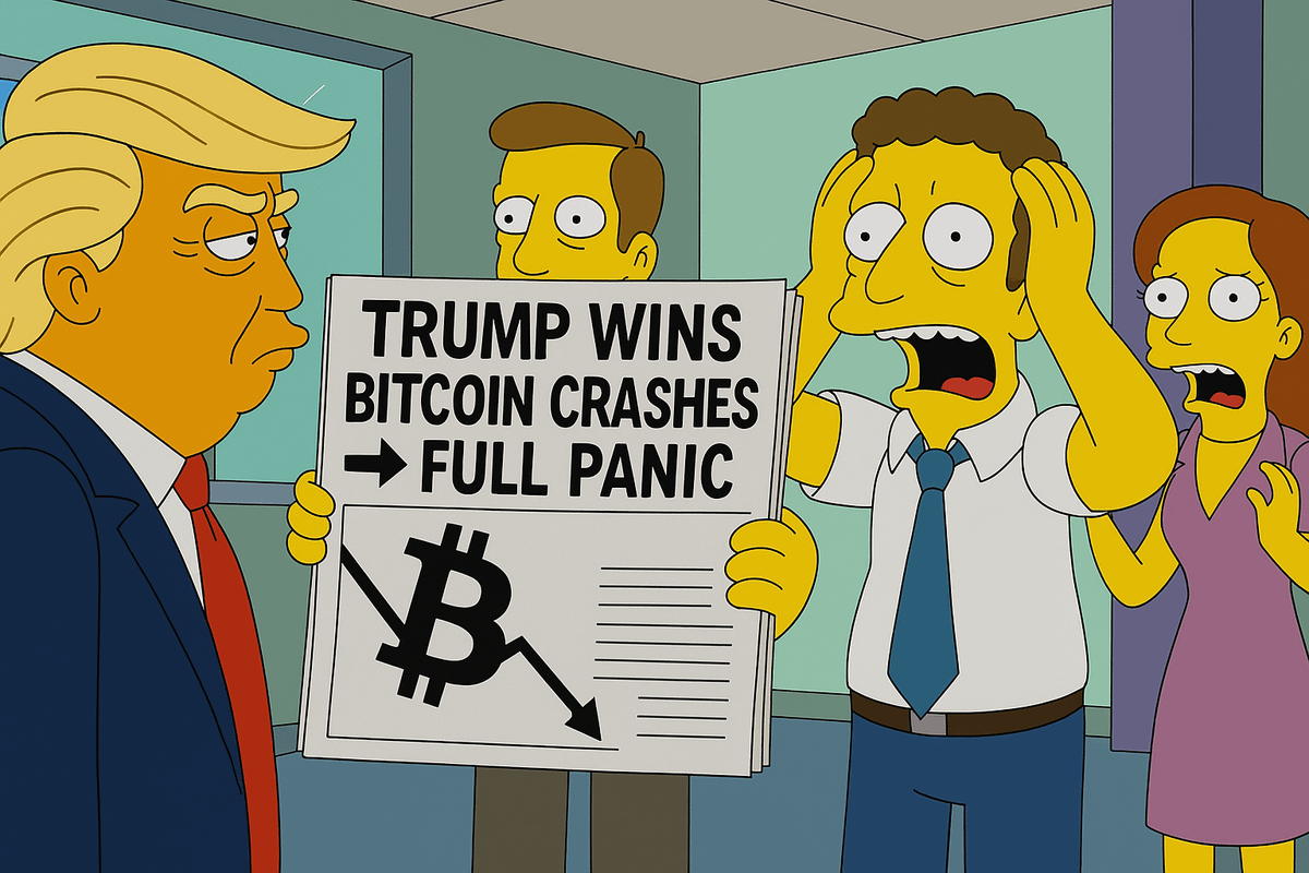 The Simpsons predicted this market dump.

Season 31, Ep. 14 = Trump wins ➔ Bitcoin crashes ➔ full panic.

It’s all playing out again — perfectly.

But here’s what they didn’t tell you: This isn’t the end.

It’s just the beginning (must read)🧵👇