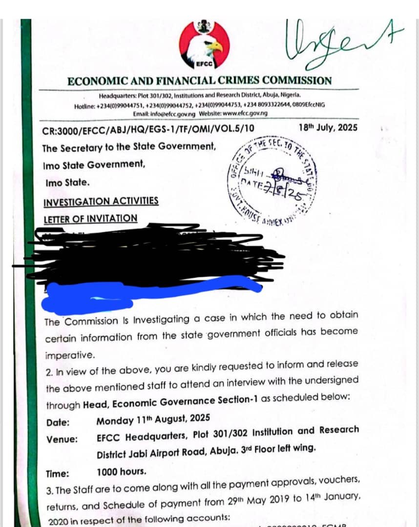emmaikumeh's tweet photo. EFCC is going after coalition leaders. They are going after Emeka Ihedioha, asking him to come and give account of his time in office for seven months. He has been out of office for over 5 years. This current EFCC chairman has been in office for over 2 years. Now they are saying Tambuwal that left office as Governor in 2023 stole FAAC money. They are going after coalition leaders, to intimidate them.

The whole thing is to put pressure on the coalition. The EFCC chairman is a failure. We know the people that stole money and did nothing good while in office aside to simply steal money. The EFCC chairman should remember that he will not be EFCC chairman forever. Where is Magu today? Magu was once a demi-god. This current EFCC chairman should learn from that fact and understand that somebody he will leave office just like Magu. Emeka Ihedioha was only Governor for seven months and he has been out of office for five years and all of a sudden they are asking his commissioners to come and account for their time in office, ultimately, we know who they are targeting and that is Emeka Ihedioha, in a bid to intimidate members of the coalition.