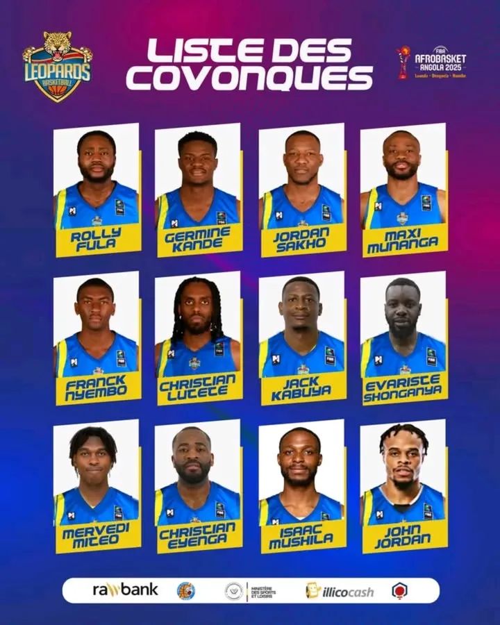 #Afrobasket2025

Les 12 léopards de la RDC 🇨🇩 retenus pour le combat 🔥