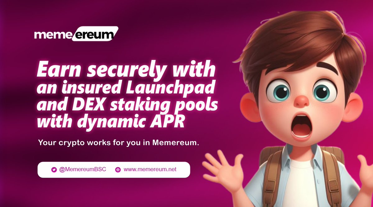 Isaka_ba's tweet photo. Meme coins get fame.
Memereum gets trust. 🛡️
🐸 @MemereumBSC: DeFi + Insurance + Meme culture
No more sleepless nights over rugs.

💎 Keep your bags. Borrow your cash.
🔗 https://t.co/3v30nyJWKY
#Crypto #DeFi #MemeCoin https://t.co/DNuWihHEzL