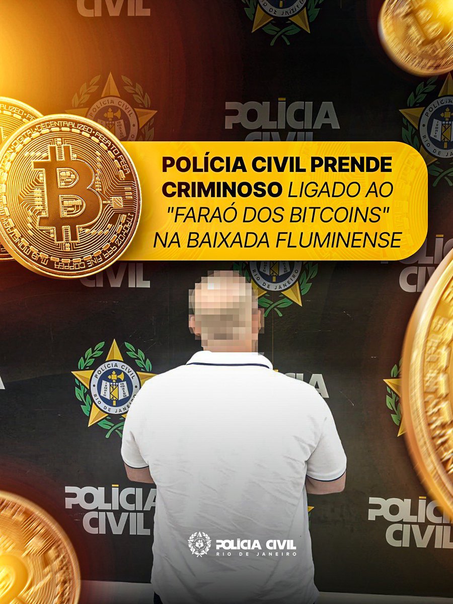 Delegacia de Roubos e Furtos de Automóveis da Capital (DRFA-CAP) prendeu,  em Duque de Caxias, na Baixada Fluminense, um integrante da organização  criminosa do “Faraó dos Bitcoins”.