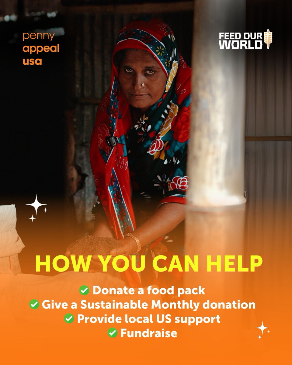 You don’t have to give a lot to give meaningfully.

➡️ Donate.
➡️ Fundraise.
➡️ Volunteer.

There’s a role for everyone in feeding the world. What’s yours?

👉 bit.ly/PAUSAFOW

#TeamOrange #EndHungerTogether