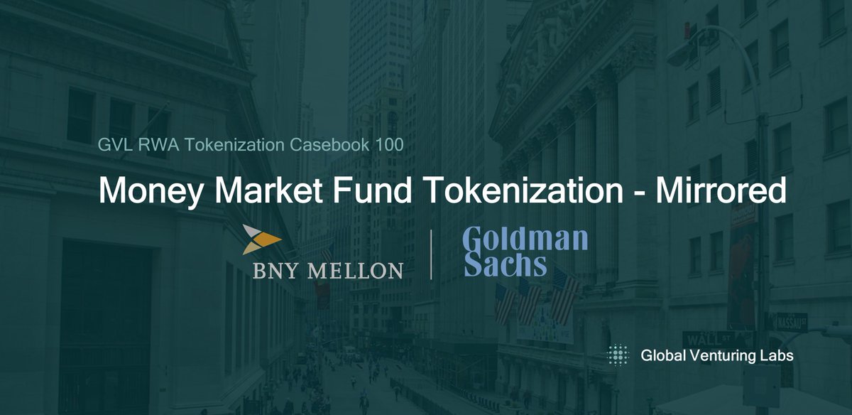 globalvlabs's tweet photo. Goldman Sachs & BNY Mellon's Tokenized Money Market Fund (TMMF) - Mirrored Approach
(𝘎𝘝𝘓 𝘙𝘞𝘈 𝘛𝘰𝘬𝘦𝘯𝘪𝘻𝘢𝘵𝘪𝘰𝘯 𝘊𝘢𝘴𝘦𝘣𝘰𝘰𝘬 100)

On July 23, 2025, Goldman Sachs and BNY, along with asset managers like BlackRock and Fidelity Investments, launched a platform to create digital tokens representing MMF shares for institutional clients.

▶️The Mirrored Model
 • 𝗢𝗳𝗳𝗶𝗰𝗶𝗮𝗹 𝗥𝗲𝗰𝗼𝗿𝗱: BNY Mellon maintains the authoritative, legally-binding share registry off-chain.
 • 𝗗𝗶𝗴𝗶𝘁𝗮𝗹 𝗧𝗼𝗸𝗲𝗻: For each share, a corresponding "mirror" token is created on Goldman Sachs' private blockchain.
 
▶️Why It Matters (For Institutions)
 • 𝗘𝗻𝗵𝗮𝗻𝗰𝗲𝗱 𝗖𝗼𝗹𝗹𝗮𝘁𝗲𝗿𝗮𝗹: Use MMF investments as collateral without having to sell them first, allowing the assets to continue earning yield.
 • 𝗢𝗽𝗲𝗿𝗮𝘁𝗶𝗼𝗻𝗮𝗹 𝗦𝗽𝗲𝗲𝗱: Transfer asset value in seconds, outside of standard banking hours.
 • 𝗜𝗻𝗰𝗿𝗲𝗮𝘀𝗲𝗱 𝗔𝘂𝘁𝗼𝗺𝗮𝘁𝗶𝗼𝗻: Employ smart contracts to automate complex financial tasks, reducing manual effort and risk.

▶️5-Step Process
 1. 𝗦𝘂𝗯𝘀𝗰𝗿𝗶𝗽𝘁𝗶𝗼𝗻: An institution invests in an MMF through BNY Mellon’s LiquidityDirect portal.
 2. 𝗢𝗳𝗳𝗶𝗰𝗶𝗮𝗹 𝗥𝗲𝗰𝗼𝗿𝗱𝗶𝗻𝗴: BNY Mellon records the share ownership in its official ledger.
 3. 𝗧𝗼𝗸𝗲𝗻 𝗖𝗿𝗲𝗮𝘁𝗶𝗼𝗻: A corresponding digital "mirror" token is created on the Goldman Sachs blockchain.
 4. 𝗗𝗶𝗴𝗶𝘁𝗮𝗹 𝗧𝗿𝗮𝗻𝘀𝗳𝗲𝗿: The institution can now transfer or pledge this token to other approved users on the network.
 5. 𝗥𝗲𝗱𝗲𝗺𝗽𝘁𝗶𝗼𝗻: To cash out, the institution redeems its shares via LiquidityDirect. The token is removed from circulation, and the cash is paid out through standard banking channels.

Learn more in the full case study:
https://t.co/UiG5aL3uIJ

Many thanks to Adam G. Doerr the CEO of KnowCents for contributing to and co-authoring this case study.

The GVL RWA Tokenization Casebook 100 is a comprehensive case study knowledge base of real RWA tokenization in practice. Follow to learn how assets are transferred into the future of finance.

#RWA #Tokenization #MoneyMarketFunds #Fintech #GoldmanSachs #BNYMellon #GVLCaseBook100 #GlobalVenturingLabs #GVL