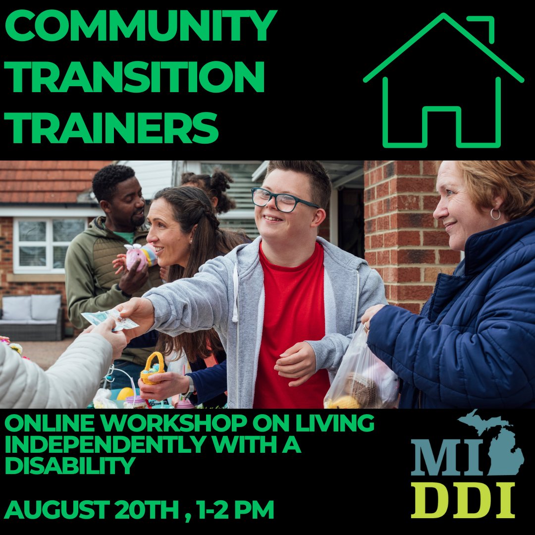Join us on August 20th, 1–2 PM for a free online session about living on your own or more independently with a disability. 

Whether you're a person with a disability, a family member, or just someone interested—this session is for you!

Register here: tinyurl.com/yc47hevs