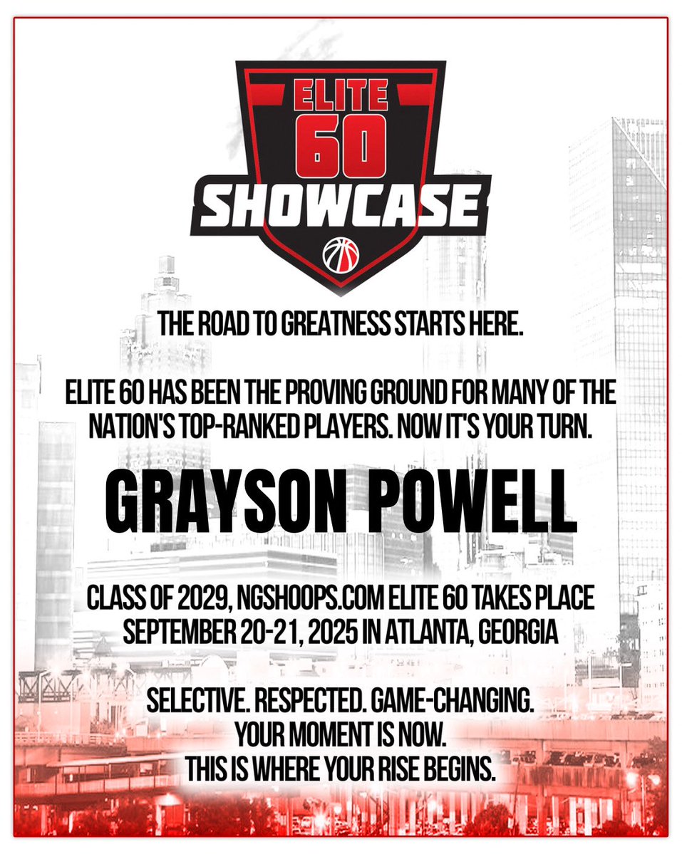 Grayson Powell (@gpowell) on Twitter photo “Thankful to receive an invitation to the Elite 60 — competing alongside the top 60 players in the country. Blessed for the opportunity, <a href="/ThePelhamWayMBB/">Pelham Panther Men's Basketball</a> <a href="/RecruitPelhamMB/">Recruit Pelham MBB</a> <a href="/_CoachDaniel/">Houston Daniel</a> <a href="/coachd3132/">Greg Dickinson</a> <a href="/CoachGilmer17/">Will Gilmer</a> <a href="/PrepHoopsAL/">Prep Hoops Alabama</a> <a href="/TDrakeBasktball/">Terry Drake</a> <a href="/NGSHoops/">NGS HOOPS</a> “Thankful to receive an invitation to the Elite 60 — competing alongside the top 60 players in the country. Blessed for the opportunity, <a href="/ThePelhamWayMBB/">Pelham Panther Men's Basketball</a> <a href="/RecruitPelhamMB/">Recruit Pelham MBB</a> <a href="/_CoachDaniel/">Houston Daniel</a> <a href="/coachd3132/">Greg Dickinson</a> <a href="/CoachGilmer17/">Will Gilmer</a> <a href="/PrepHoopsAL/">Prep Hoops Alabama</a> <a href="/TDrakeBasktball/">Terry Drake</a> <a href="/NGSHoops/">NGS HOOPS</a>